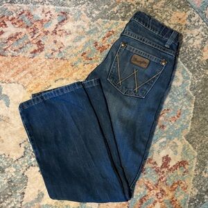 Wrangler Retro Dark Blue Denim Jeans Bootcut